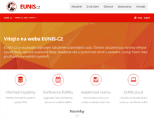 Tablet Screenshot of eunis.cz